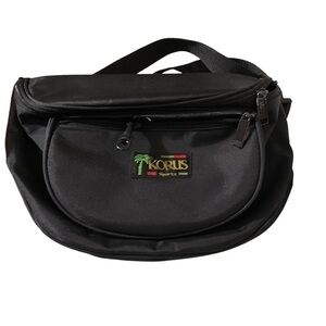 KORUS Sports large black Fanny pack